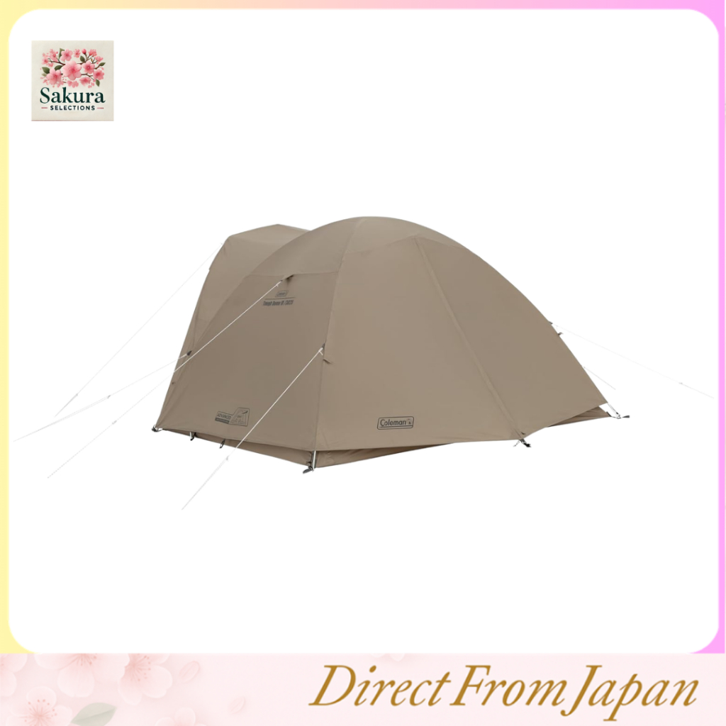 Coleman Tough Wide Dome VI/3025 (Greige) Camping Tent Disaster Preparedness Easy to Assemble With Ve