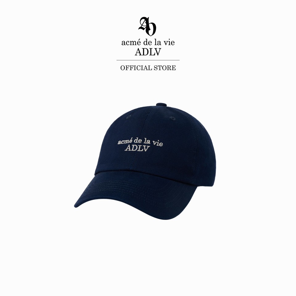 ADLV [acme de la vie] หมวก รุ่น Bio Basic Logo Ball Cap Navy (50126SBOCAU_S6NAXX)