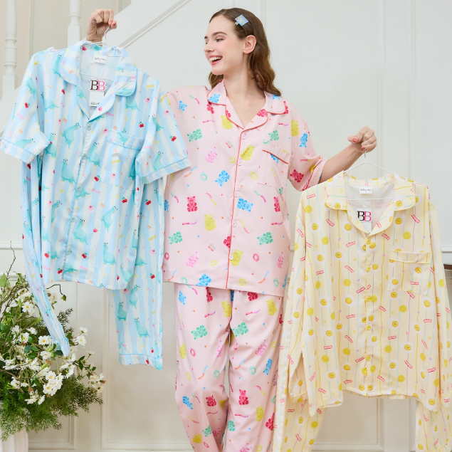BunnyBear Jelly Parade Collection – ชุดนอนครอบครัว ลายน่ารัก สำหรับเด็กและผู้ใหญ่