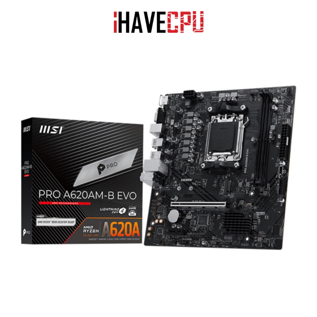 เมนบอร์ด (mainboard) iHAVECPU (AM5) MSI PRO A620AM-B EVO