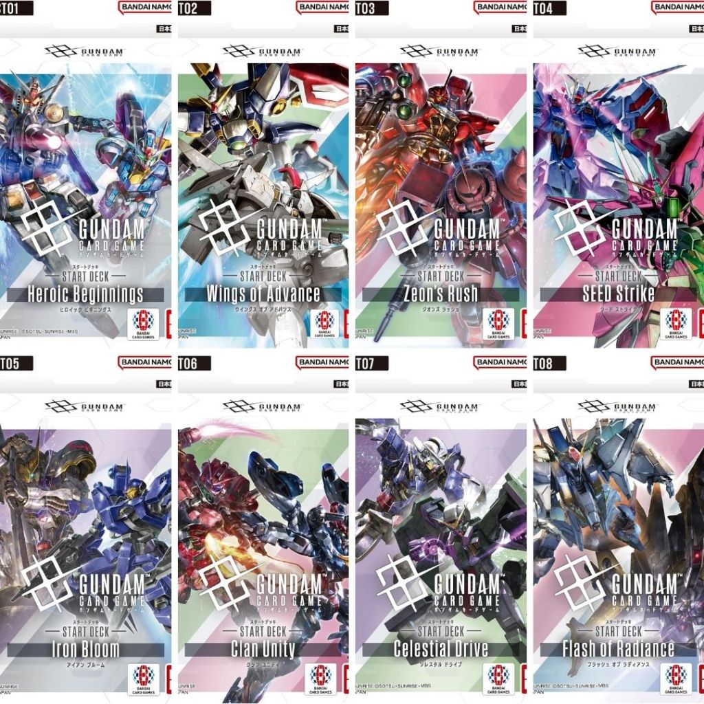 【Direct from Japan】BANDAI Gundam Card Game Starter Decks Collection