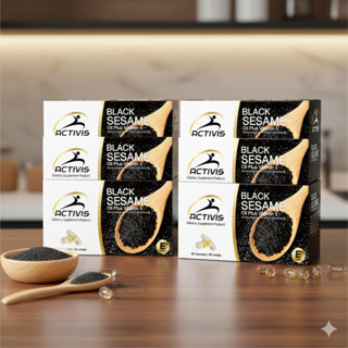 ACTIVIS น้ำมันงาดำสกัดเย็น ดูและข้อเข่า ให้เดินดี ซื้อ 3 แถม…