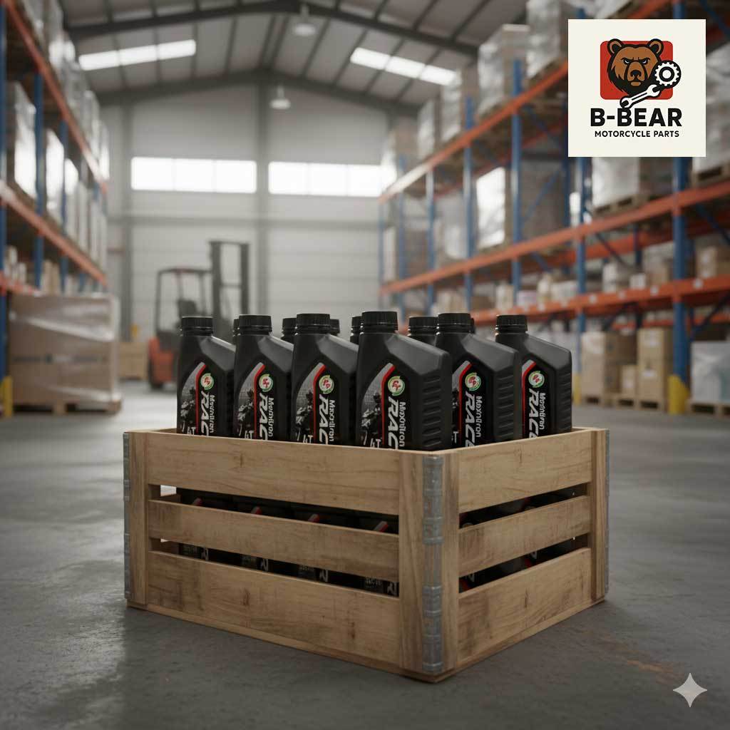 [ยกลัง] น้ำมันเครื่องมอเตอร์ไซค์ PT Maxnitron Racer 4T SAE40 สำหรับเครื่องยนต์ 4 จังหวะ