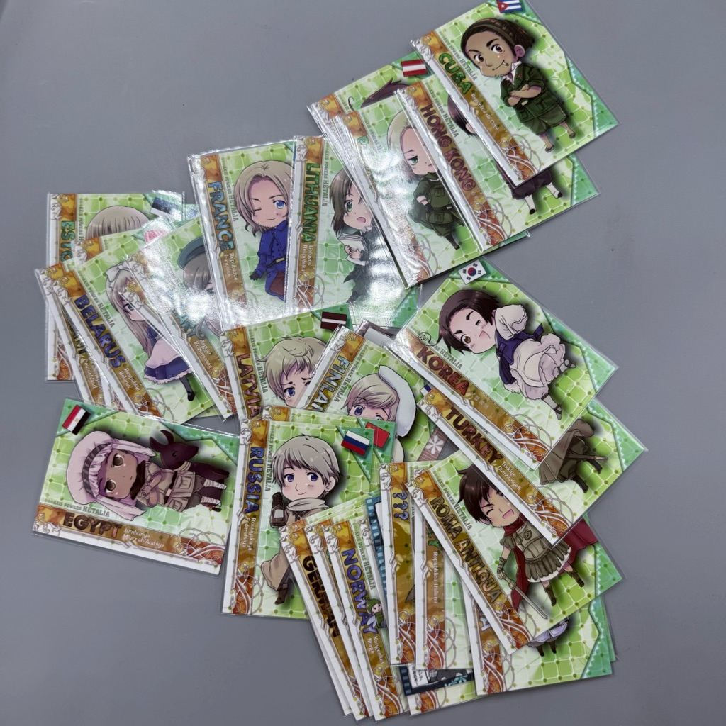 (พร้อมส่ง/แท้ ✅️) ของสะสม อนิเมะ Hetalia Axis Powers card Hetalia World Stars เฮทาเลีย