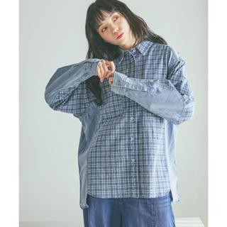 nikio and ... [NKJ 2026SS] Work Denim Check Shirt