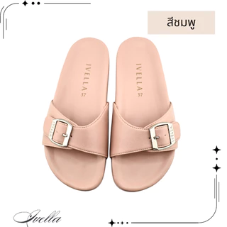 รองเท้าแตะ IVELLA รุ่นหนังนิ่ม IVY15 รองเท้าผู้หญิง หน้าสวมเข็มขัด พื้นนิ่ม มี 5 สี