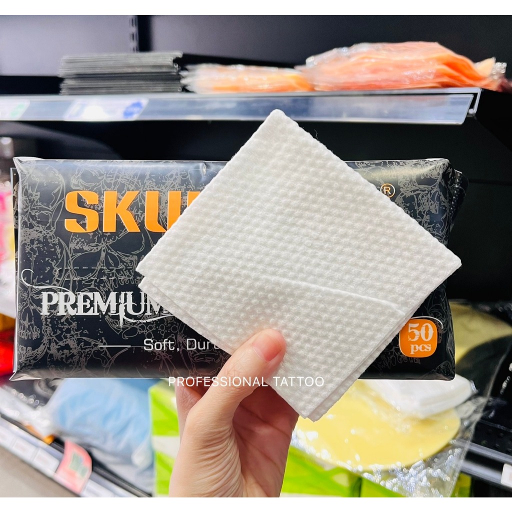 ผ้าเช็ดแห้ง Skulldna Premium Cotton Tissue