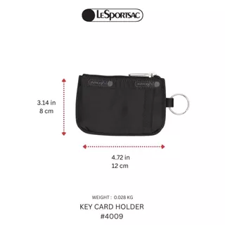 Lesportsac Key Card Holder Bag กระเป๋ากุญแจใส่นามบัตร Style 4009