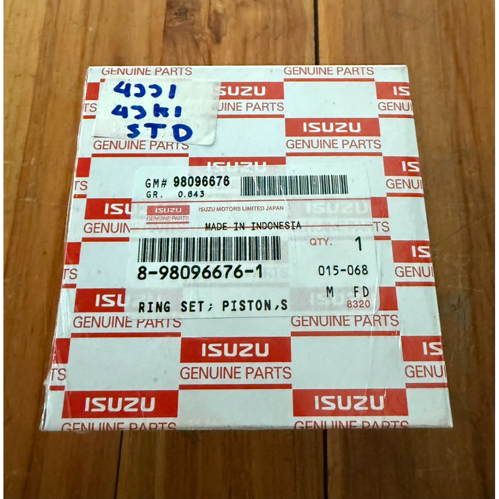 แหวนลูกสูบ ISUZU 4JJ1 (STD)