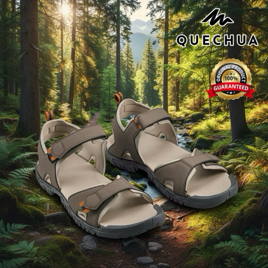 รองเท้ารัดส้นเดินป่าสำหรับผู้ชาย “มีไซส์ 39-46“ รุ่น NH100 (สีเบจ) QUECHUA