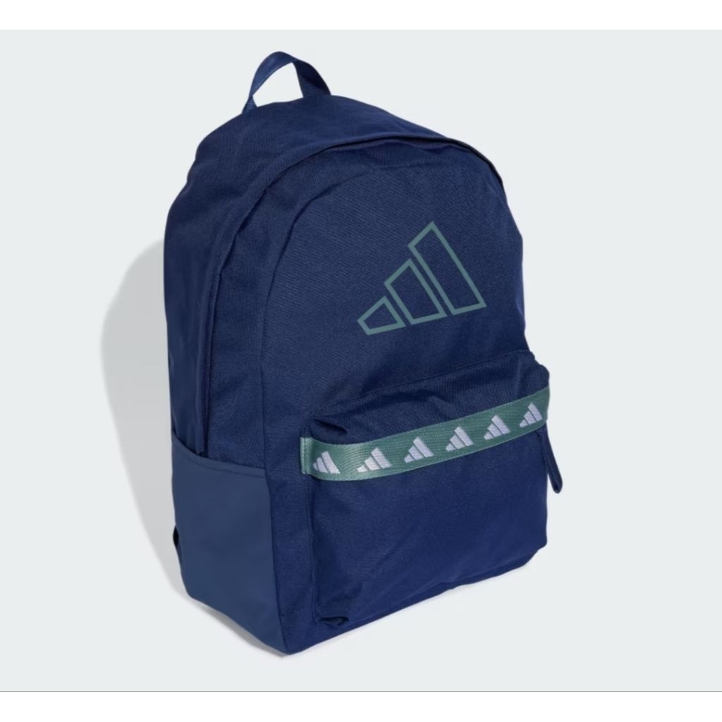 โปรดอ่านก่อนถามพร้อมส่งของแท้ของใหม่ป้ายไทยadidas ไลฟ์สไตล์ กระเป๋าเป้ adidas Classic Tape Unisex สีน้ำเงิน JW1543 รูปที่ 2
