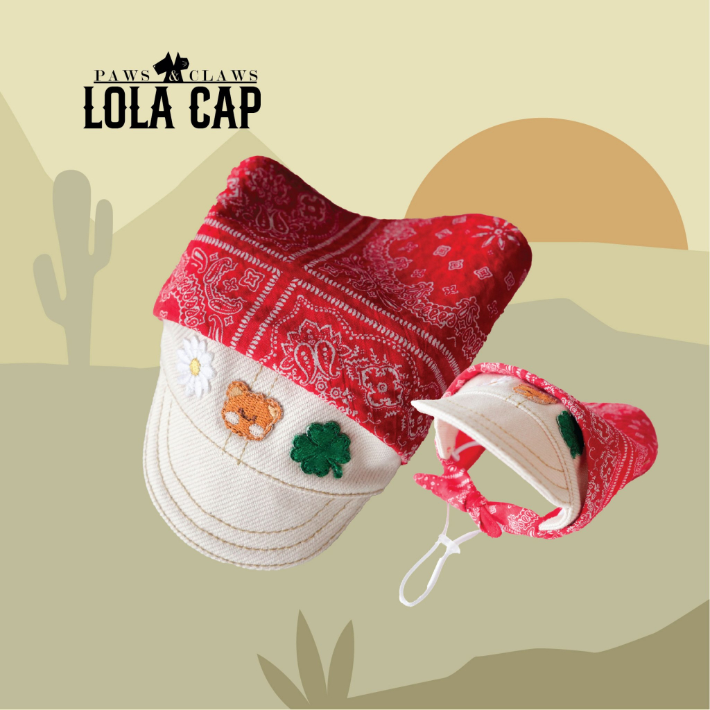 Lola (Cap) หมวกแก๊ป เครื่องประดับสำหรับสัตว์เลี้ยง by PAWS & CLAWS