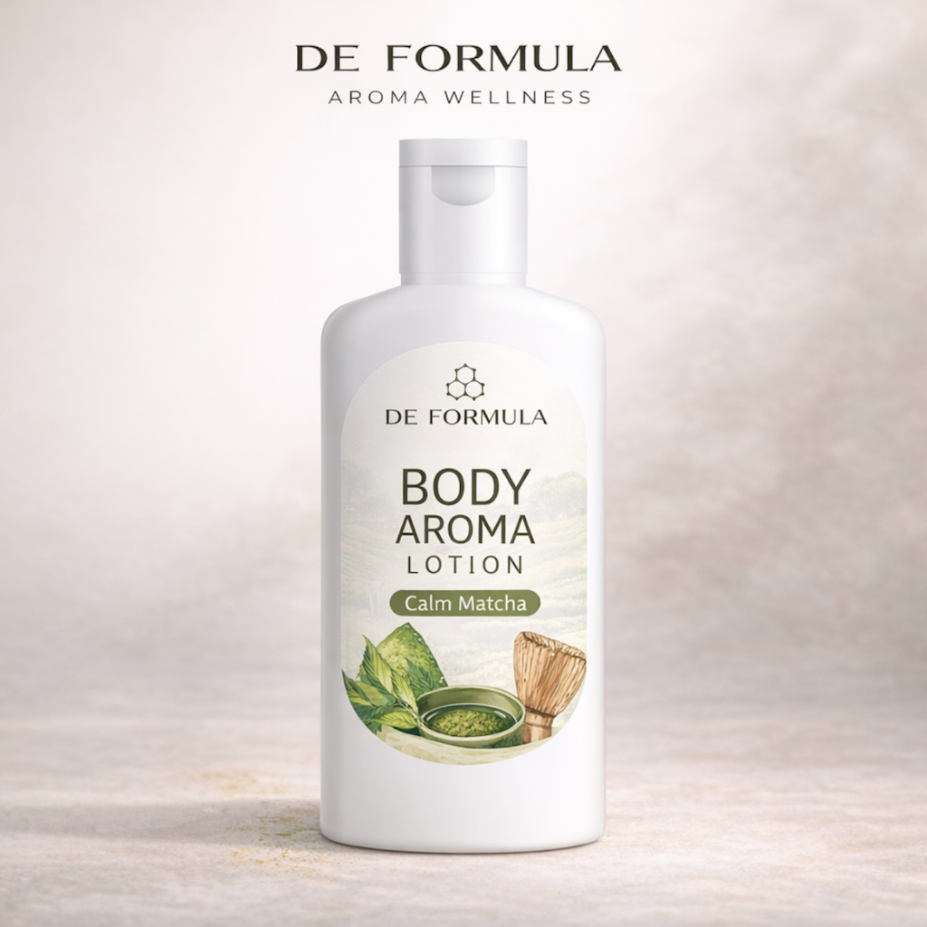 DE FORMULA Aroma Wellness  Body Aroma Lotion Calm Matcha โลชั่นฟื้นฟูผิวชุ่มชื้น