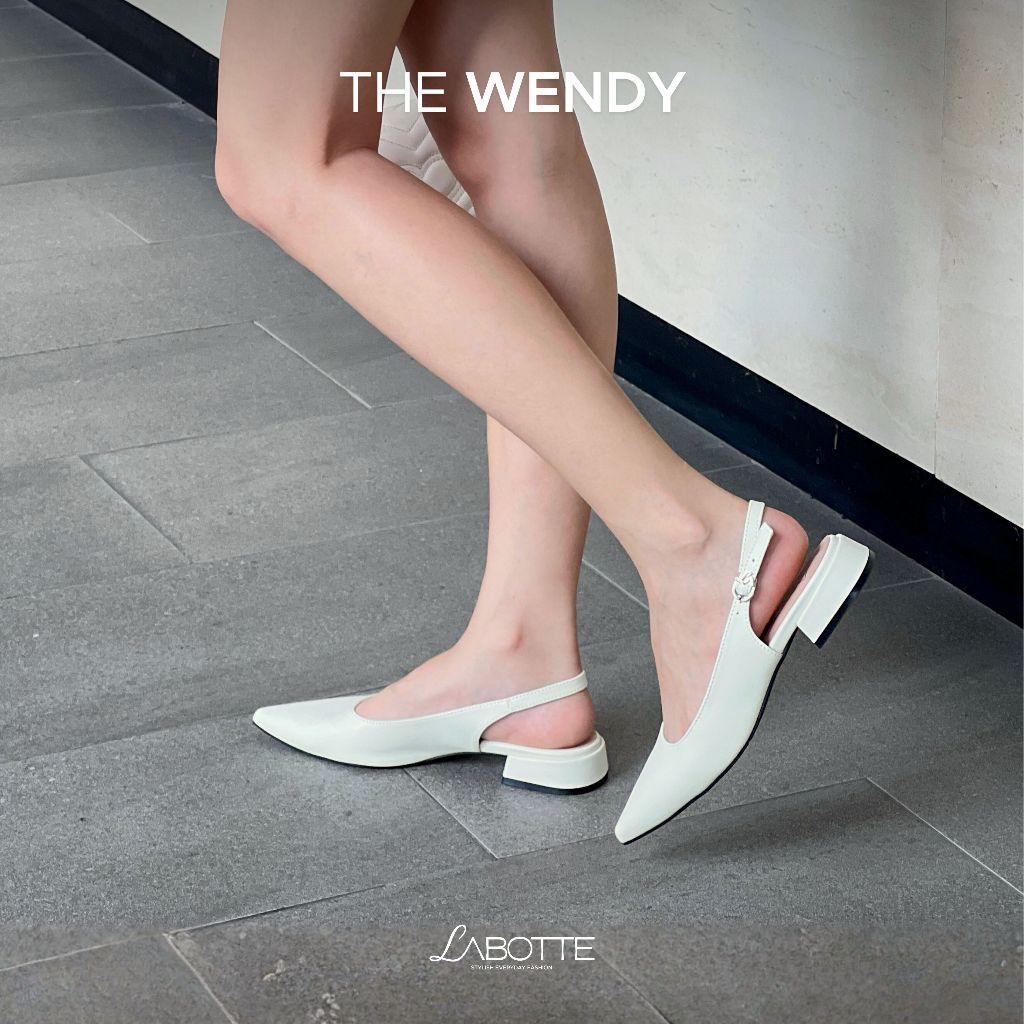 The wendy - Labotte.bkk รองเท้ารัดส้น รองเท้าหัวแหลม (YH25847-2)