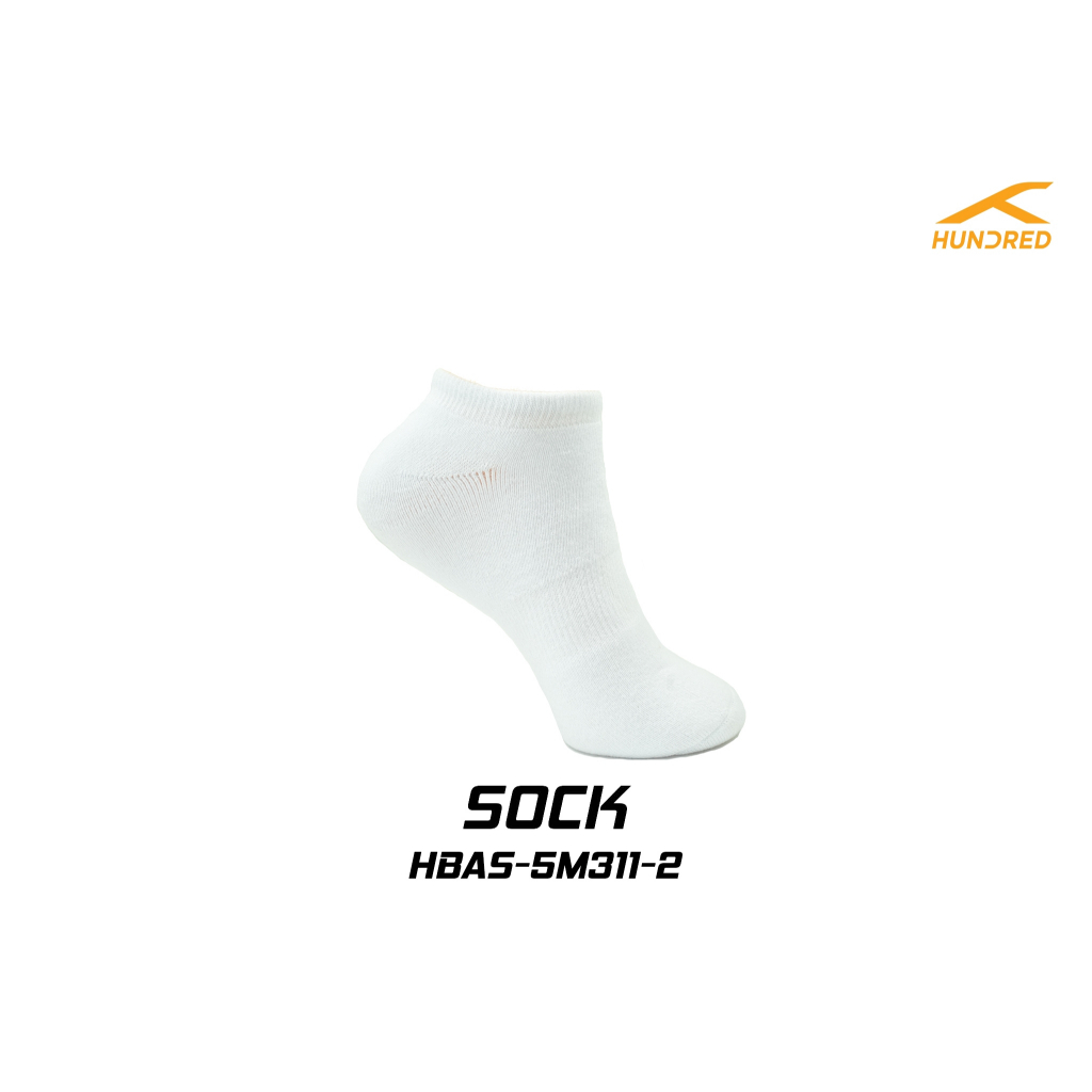 HUNDRED MEN'S QUARTER SOCKS MAX STRIDE (HBAS-5M311) ถุงเท้ากีฬา แบดมินตัน รูปที่ 6