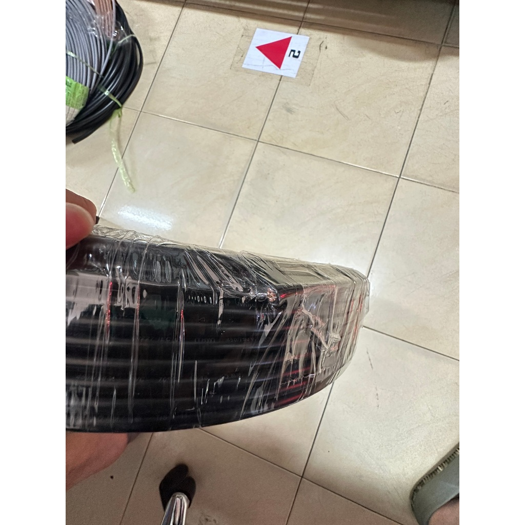 THAI UNION สายไฟ THW 1x16 Sq.mm. สีดำ THW สายไฟทองแดงแท้ มาตรฐาน มอก. แบ่งขายเป็นเมตร