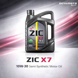 น้ำมันเครื่องZIC X7 10W-30/10W-40 สังเคราะห์เเท้ สำหรับเครื่…