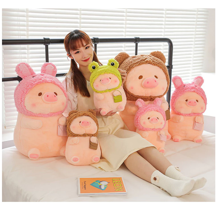 ตุ๊กตาลูกหมูปลอมตัว 35CM 40CM 50CM 60CM นุ่มนิ่มน่ารัก ของขวัญ เขียนการ์ดอวยพรวันเกิดได้