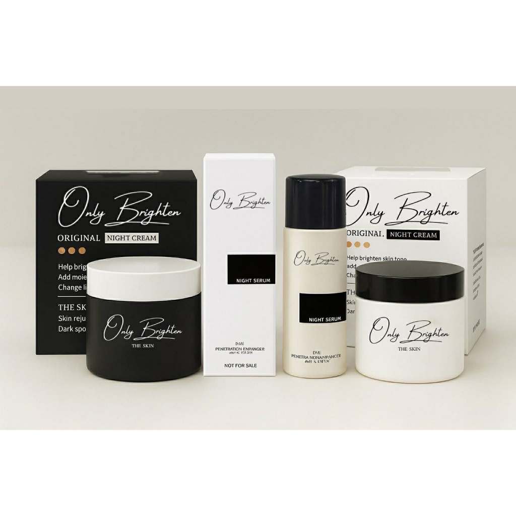 ครีมOnly brighten สูตร1 +สูตร 2 เซ็ตคู่