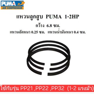 แหวนลูกสูบ ปั๊มลม Puma PP-21,PP22,PP-32 (1-2 แรงม้า) อะไหล่ป…