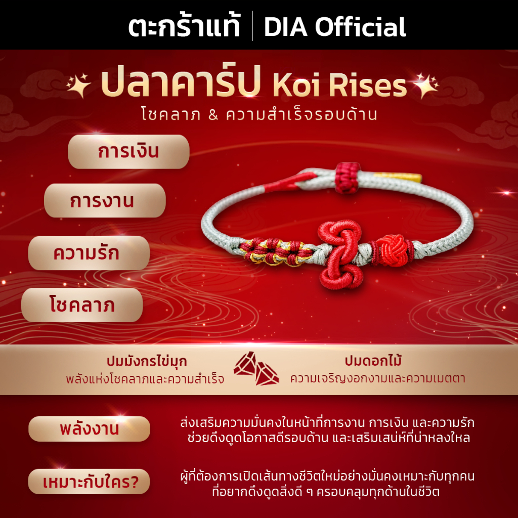 กำไลเชือกถัก Munifest ดึงดูดพลังงานดีๆ (พร้อมกล่องใส่)