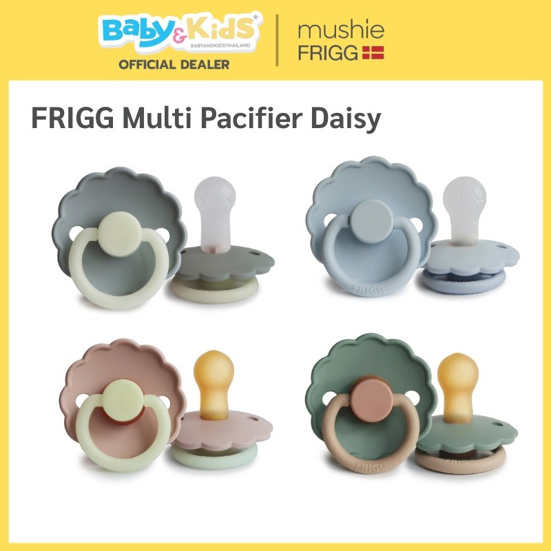 FRIGG จุกนมหลอก จุกหลอก รุ่นDaisy Color Latex & Siliconeปราศจาก BPA, BPS, PVC และพาทาเลท100%