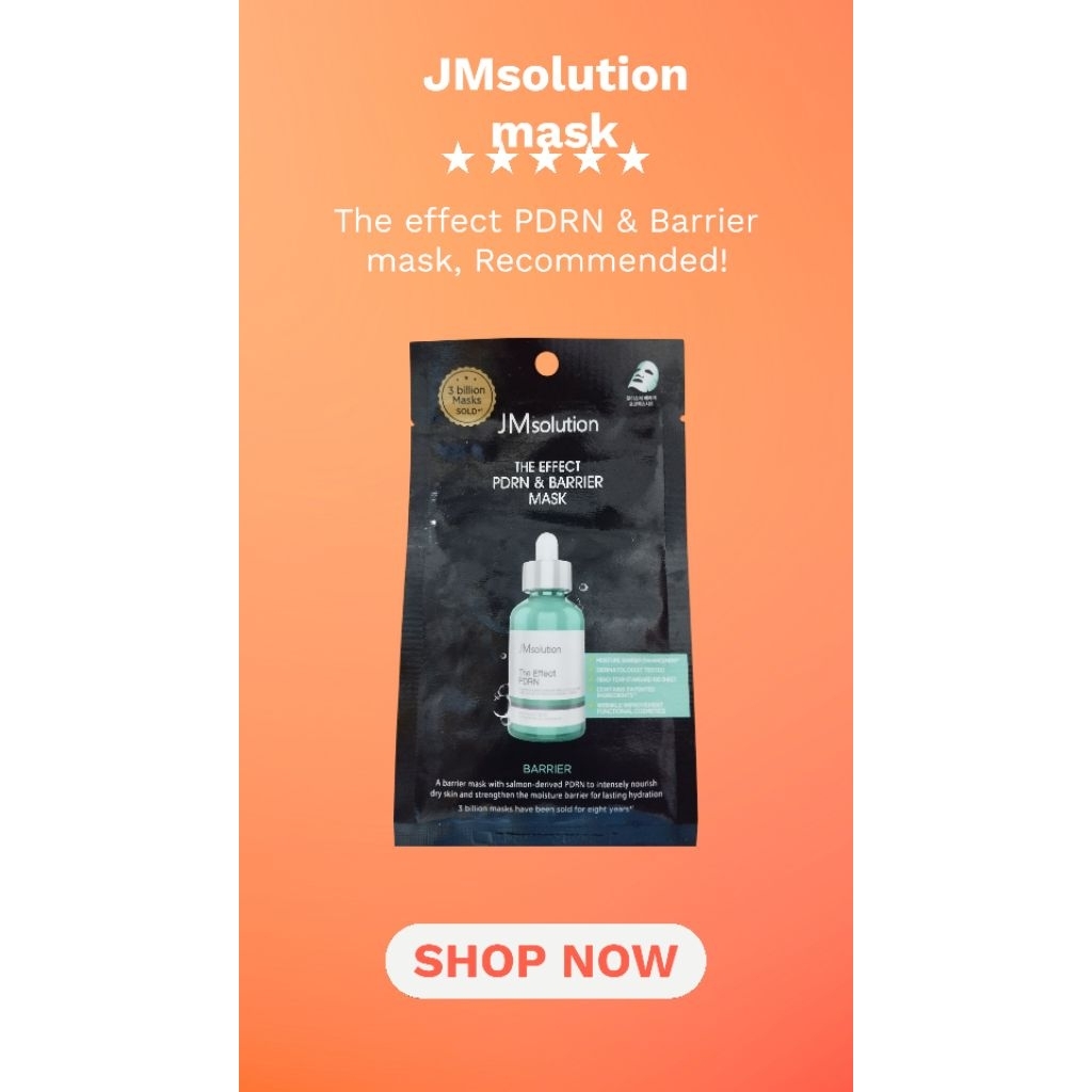 (ใหม่แนะนำ)JMsolution THE EFFECT PDRN & BARRIER MASK