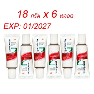 Parodontax fluoride ยาสีฟัน ฟลูออไรด์ 18 กรัม 6 หลอด toothpaste 6x18g