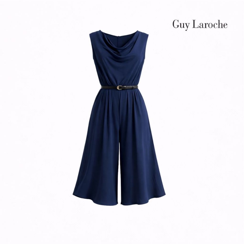 Guy Laroche : ชุดจั๊มป์สูท เนื้อผ้า Cozy เบา สบาย ไม่ต้องรีด : GYT6NV