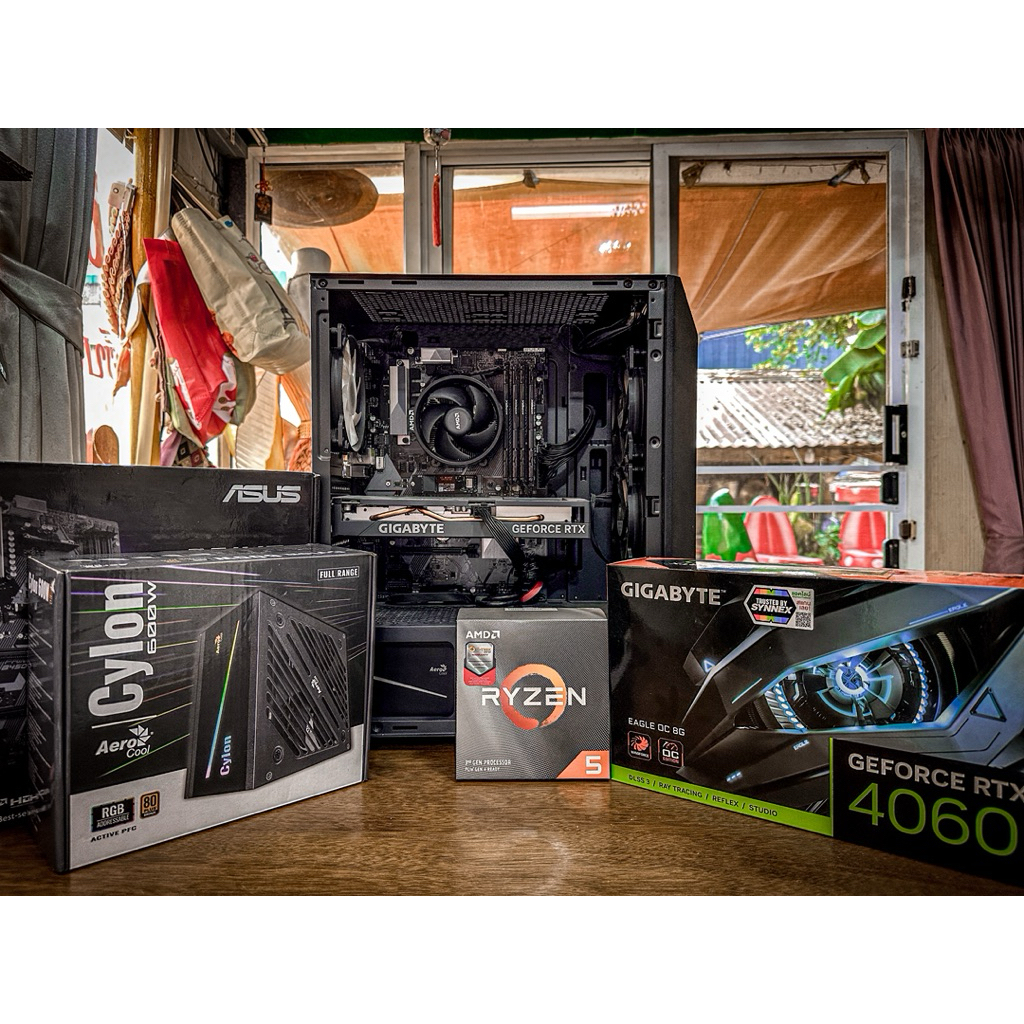 RTX4060 Ryzen5 3600 คอมพิวเตอร์ครบเซ็ทพร้อมเล่น
