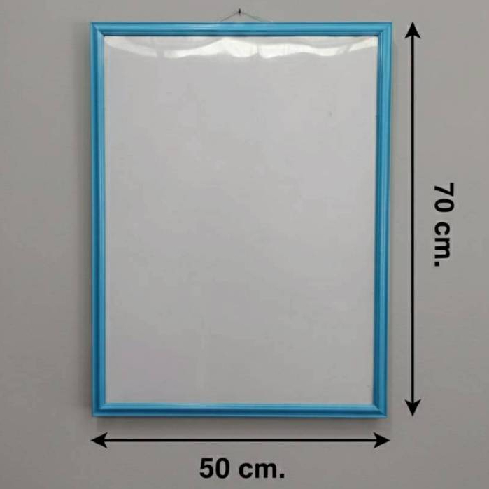 กรอบรูปสีฟ้า 70x50cm. กรอบรูป 70x50cm.สีฟ้า (เติมสีสันให้ความทรงจำ ด้วยกรอบรูปดีไซน์มินิมอล)