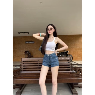 Double - DBBJ369 กางเกงยีนส์ขาสั้นเอวสูง ทรงสวยครบทุกแบบ