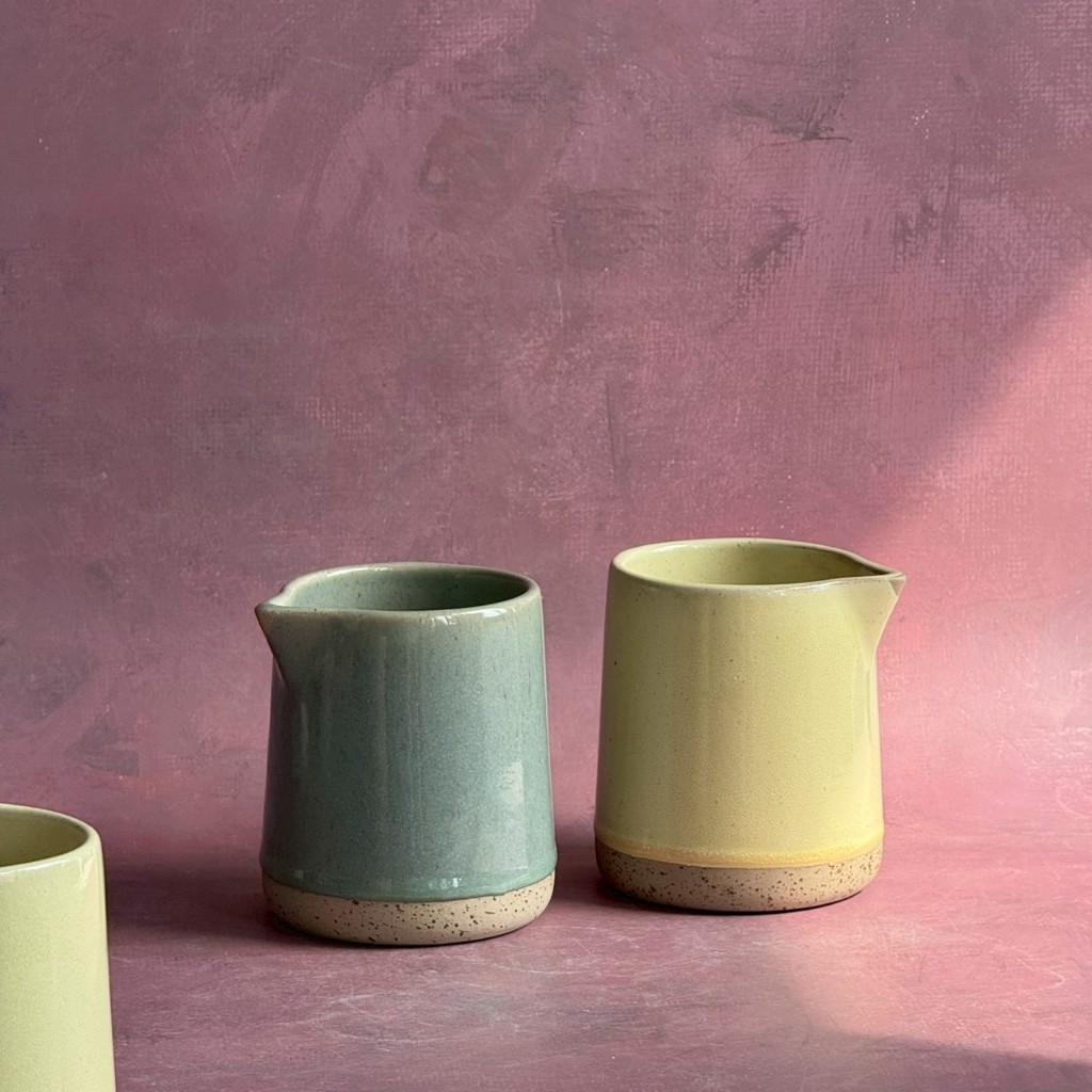 เหยือกเซรามิค เหยือกน้ำ jug ceramic ความจุ 370 ml ดีไซน์สวยๆ เหยือกไม่มีหู - ATCERAMIC