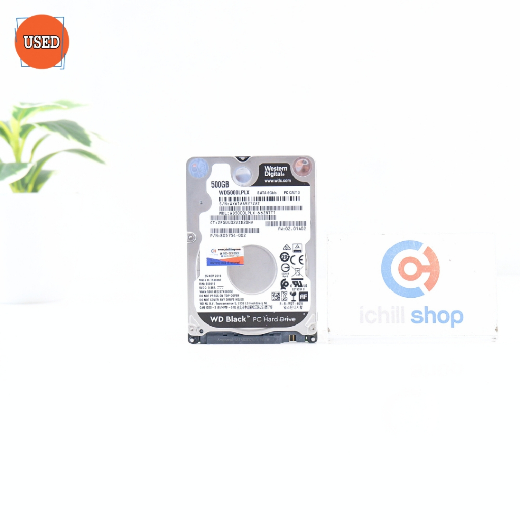 HDD NOTEBOOK (ฮาร์ดดิสโน๊ตบุ๊ค) WD BLACK (WD5000LPLX) 500GB SATA 2.5 P13335