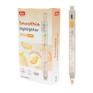 Oniso Hilighter แบบกด กลิ่นผลไม้ หอมอ่อนๆ ปากกาไฮไลท์ เน้นข้อความ Oniso AH006 มีกลิ่นหอมผลไม้