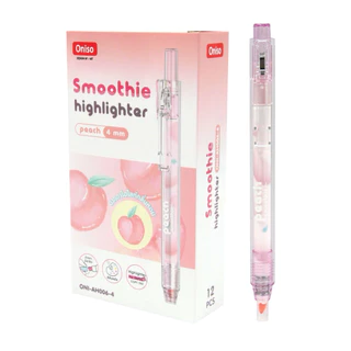 Oniso Hilighter แบบกด กลิ่นผลไม้ หอมอ่อนๆ ปากกาไฮไลท์ เน้นข้อความ Oniso AH006 มีกลิ่นหอมผลไม้