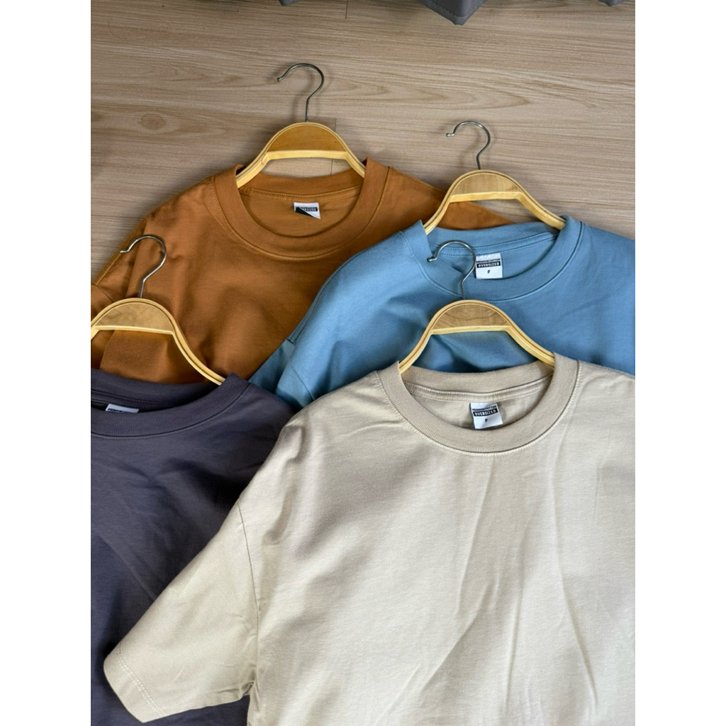 เสื้อยืด Oversize OVS ผ้าคอตตอน ใส่สบาย ทรงหลวม เท่ๆ ชายหญิงใส่ได้