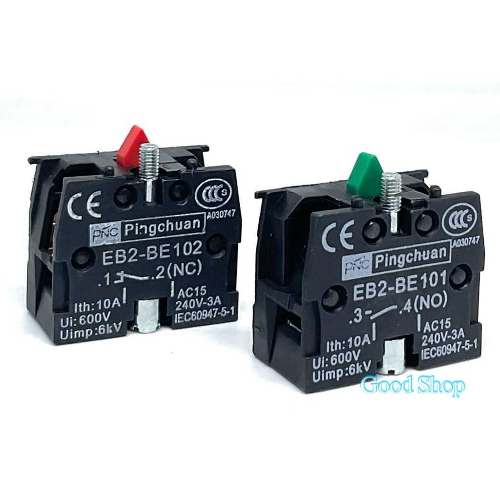 Contact คอนแทคเสริม  EB2-BE101 (NO) EB2-BE102 (NC) EB2 คอนแทค ราคา1ตัว พร้อมส่ง