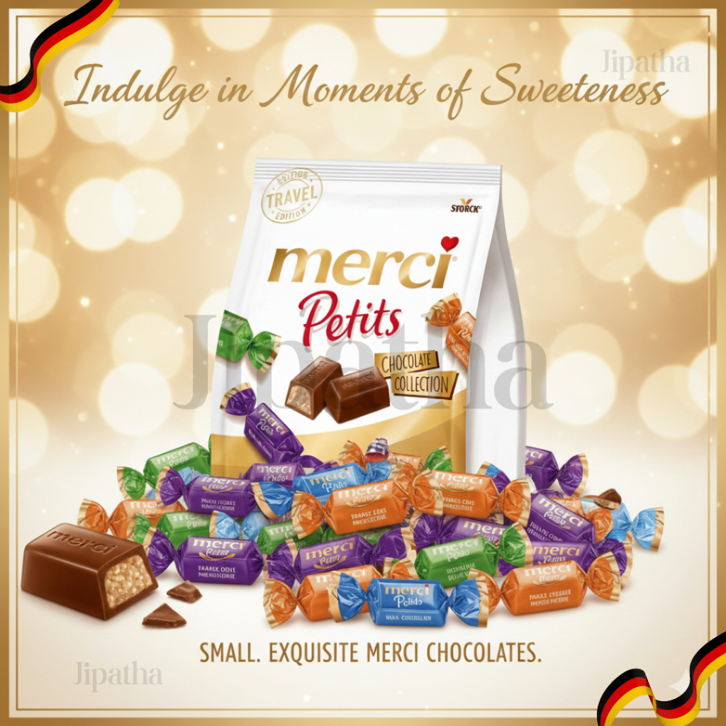 Merci Petits chocolate collection Travel Edition 250g 1ถุง มี 38 ชิ้น สินค้าจากเยอรมนี BBF.08/10/26