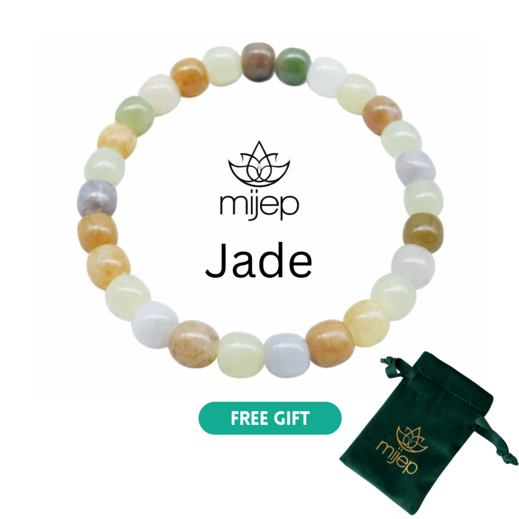 MIJEP หินมงคล กําไลหิน กําไลสายมู กําไลหยก  - Auspicious stone Quartz Bracelet, Lucky Charm Bracelet