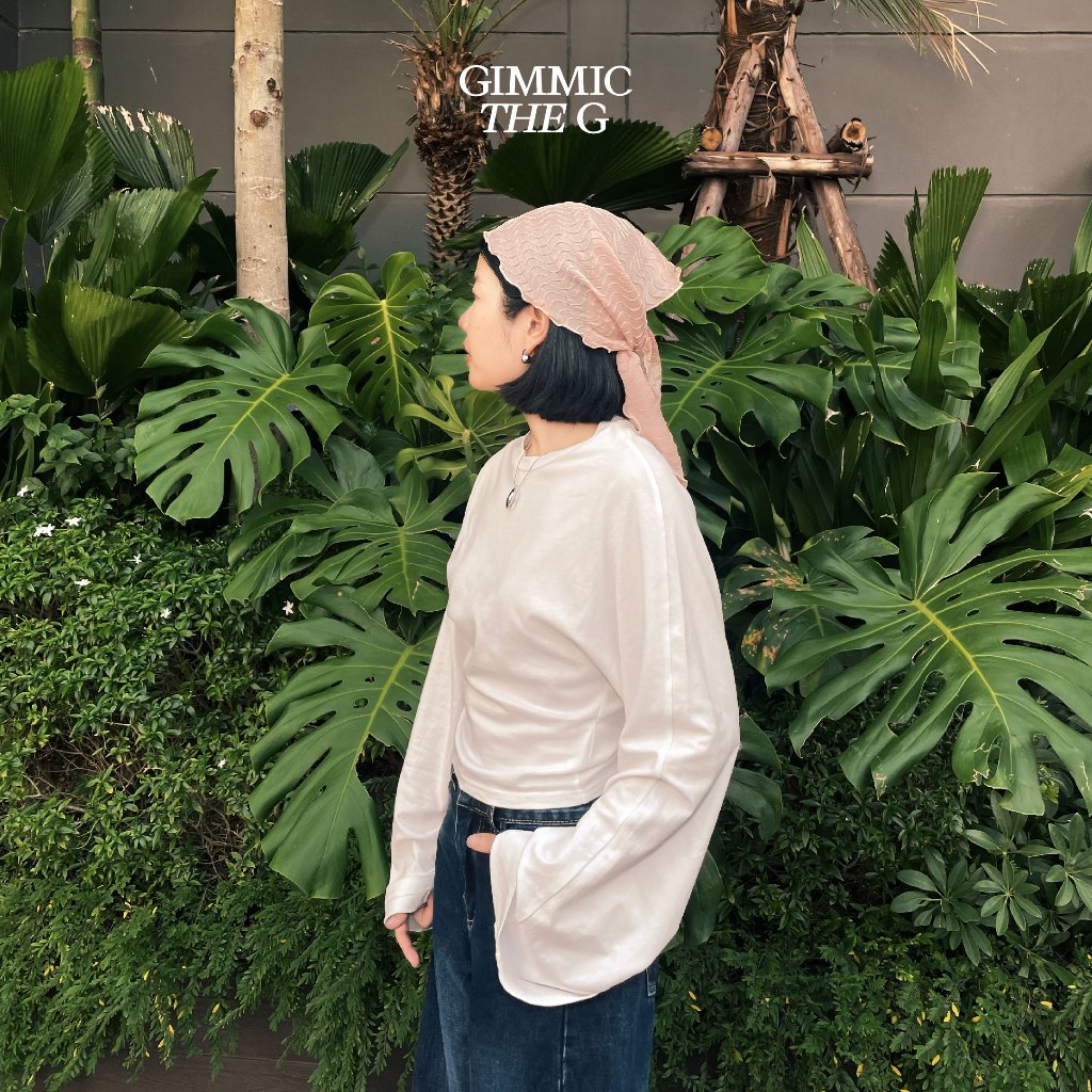 ✨GIMMIC THE G ผ้าโพกผมนางเงือก ผ้าผูกผม ผ้าพันคอ เนื้อผ้าชีฟองโปร่งแสง