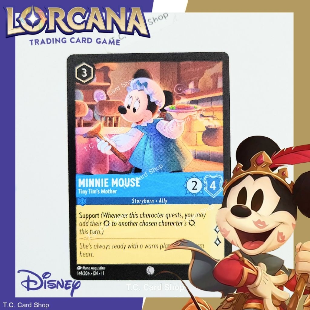 Minnie Mouse - Tiny Tim's Mother - EN11 141/204 C (Winterspell) - Disney Lorcana  (ดิสนีย์ ลอร์คาน่า