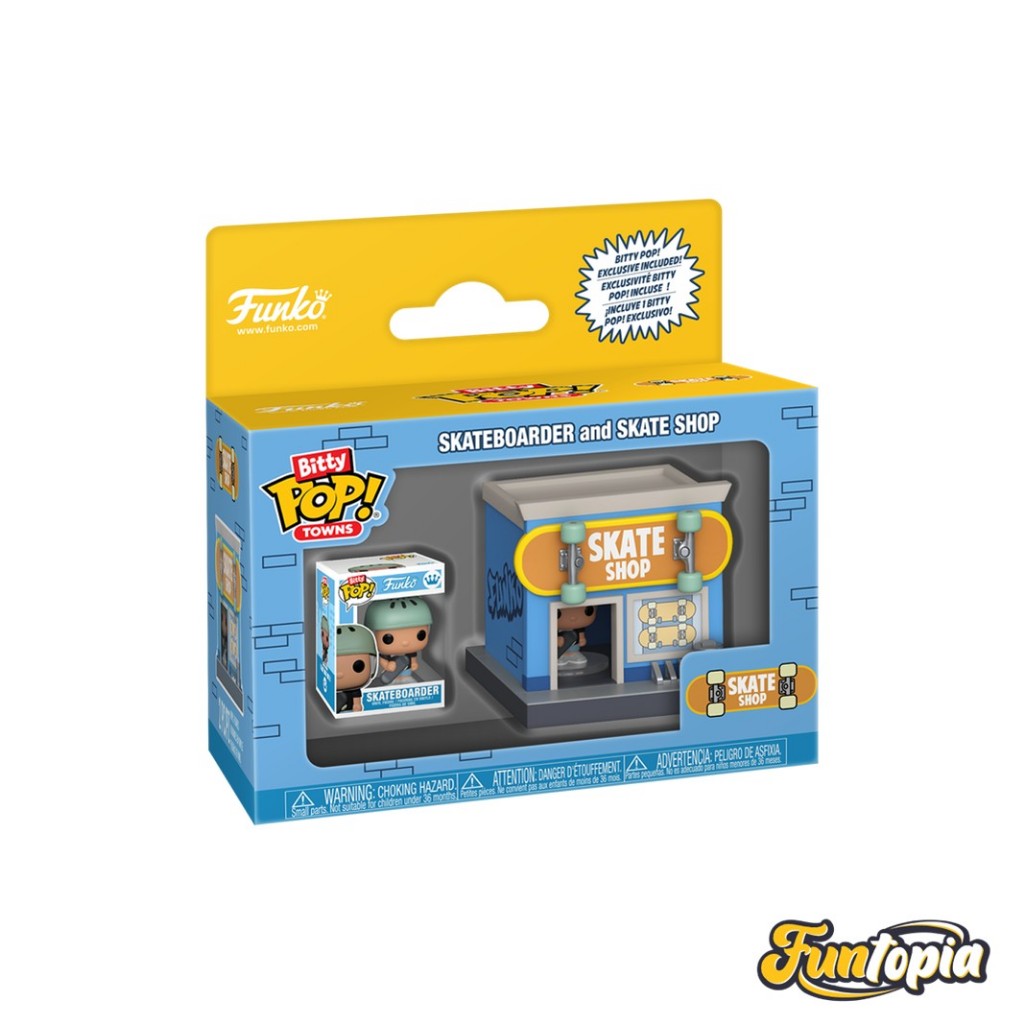 Funko Bitty POP! (93099) Skateboarder & Skate Shop Bitty POP! Town: Bitty City by Funko