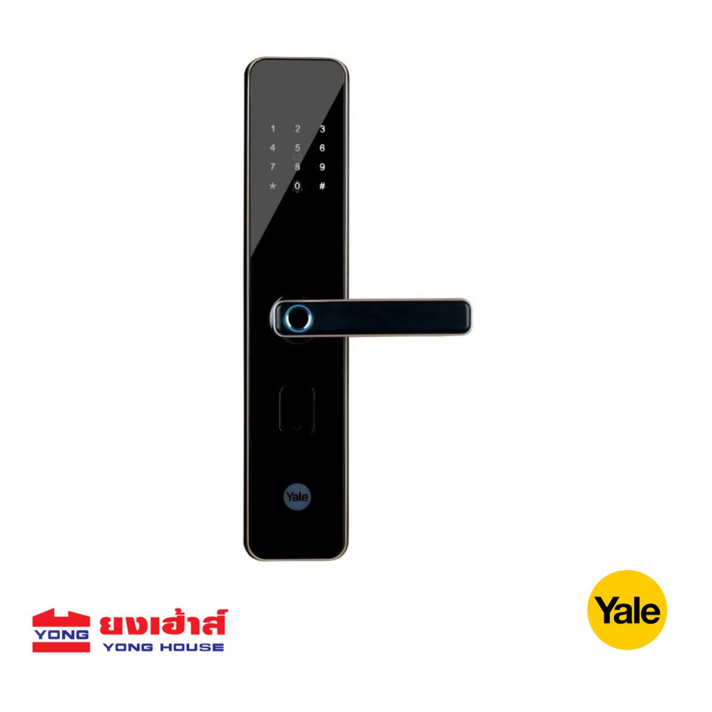 Yale Digital Door Lock สีทอง รุ่น YDME200NXT (Gold) ดิจิตอลล็อค ลูกบิดประตู มือจับก้านโยก