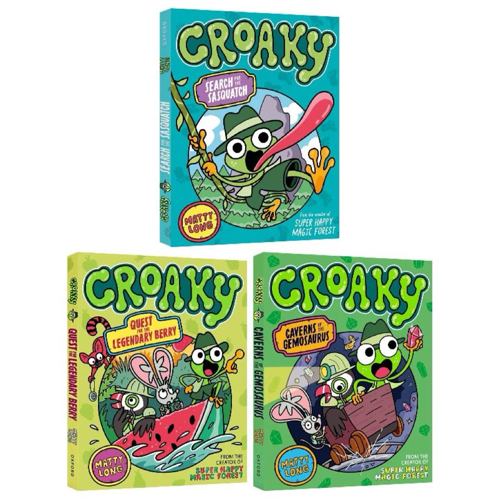 Croaky English Story Books 3 Books Set | ชุดนิทานภาษาอังกฤษ Croaky 3 เล่ม สำหรับเด็ก