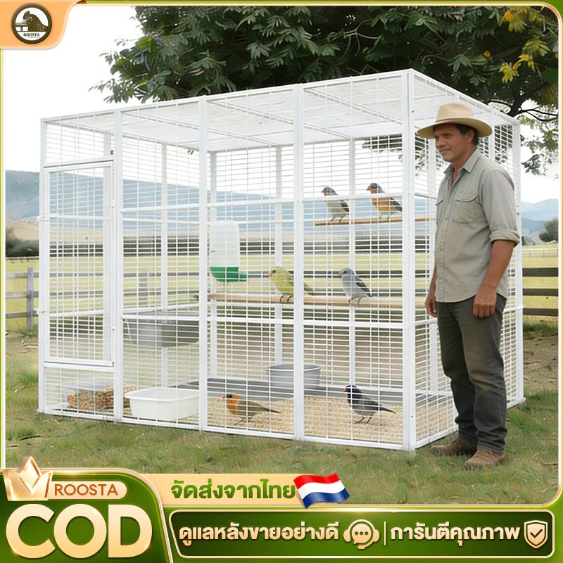 กรงนกพิราบ กรงนก กรงสัตว์เลี้ยง กรงนกขนาดใหญ่ วิลล่าแมวขนาดใหญ่พิเศษ กรงนกแก้ว กรงแมว