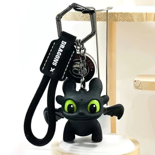 [พร้อมส่ง] How to Train Your Dragon Toothless The wings can move keychain พวงกุญแจเรืองแสง