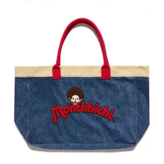 ‼️พร้อมส่ง‼️กระเป๋าผ้ายีนส์ monchhichi