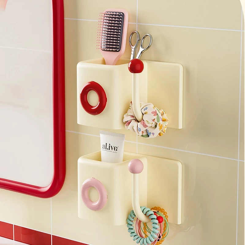 กล่องเก็บหวีเครื่องประดับผมแบบติดผนังWall mounted hair accessory comb storage box