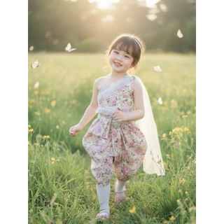ชุดไทยเด็กรุ่น "ช่อพิกุล ลายดอก" ~ AI Jung Clothes ชุดไทยเด็ก